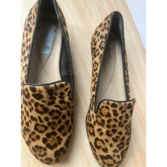 Alfani Oceanaa Step N Flex Leopard Cheetah Print Calf Hair Loafers Flats SZ 7.5M - Picture 10 of 15
